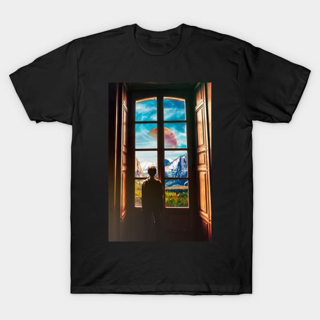 Looking Outside T-Shirt by SeamlessOo